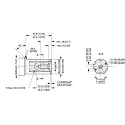 Orbitinis variklis, velenas 1" Z6 A2 OMPX25011186820