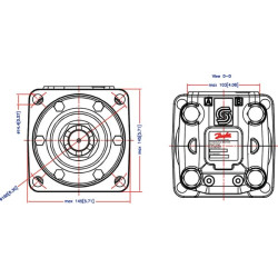 Orbitinio variklio kūginis velenas 1:10 OMT315151B3015