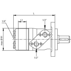 Orbitinis variklis 25cc Kramp SMP25A225YKR
