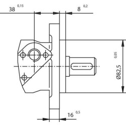 Orbitinis variklis 25cc Kramp SMP25A225YKR