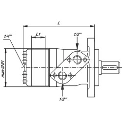 Orbitinis variklis SMH-400-4-B-D-GP SMH4004BDGP