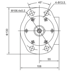 Orbitinis variklis 160cc Kramp SMR160A432YKR