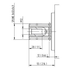 Stūmoklinis variklis 56 cm³ L35 SG4 SAM056WNDL4L35S3G