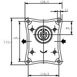 Variklis PLM30.61R0-84E4-LED/EF-N PLM3061R84E4