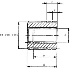 Jungiamoji įvorė 40x36 20t / 1t 12/24 MOC020