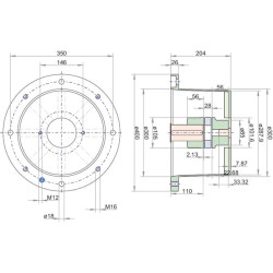 Varpo korpusas L K J 400 SAE-B RV400204200