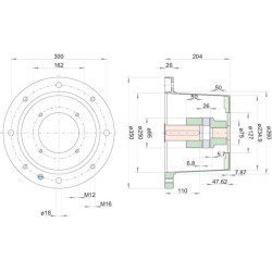 Varpo korpusas F E 300 SAE-C RV350204245