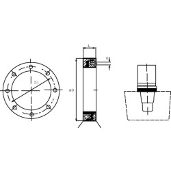 Flanšas DRV-1B-5300 DRV1B5300