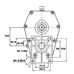 Pavarų dėžė 30-ST-8-3.5 (V-Š/Gr3) GBF30ST835