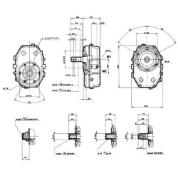 Pavarų dėžė GBU-35-S-2-1.5 (BU) GBU35S215