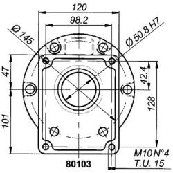 Tvirtinimo flanšas, 3 grupė, skirtas GBU GBU359DSE