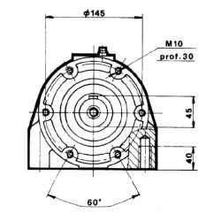 Flanšas Voorzetlager SU Universal SAEB SU9FLENS1