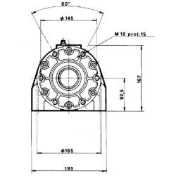 Flanšo atrama SAE-C SU9FLENSC