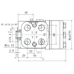 Orbitinis vairo mechanizmas 400cc Kramp SOSPC400LSTKR