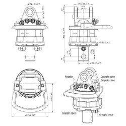 Rotatorius 60kN velenas 69 mm, skylė 3, GR6069