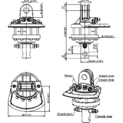 Rotatorius 10kN velenas 39,5 mm skylė GR10