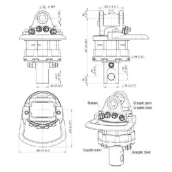 Rotatorius 60kN velenas 78 mm, skylė 3 GR6078