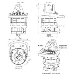 Rotatorius 100kN flanšas 6x17mm ro GR104DB