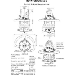Rotatorius 160kN flanšas 6x17mm GRS16S