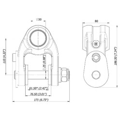 Jungtis BR1 80/30 kontaktas 25 BR18030