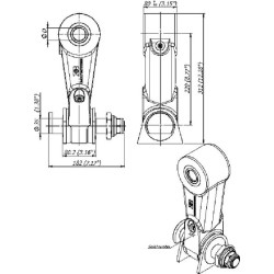 Šarnyrinė jungtis su vienu stabdžiu BR20KS/45 BR20KS