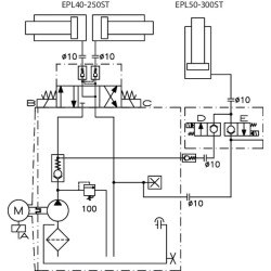 Sniego valytuvo sunkvežimio keltuvas 24Vdc MPP85H004