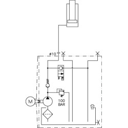 Sniego valytuvo pakėlimo komplektas Quad 12Vd MPP85H001