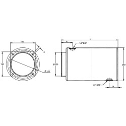 Plieninis rezervuaras - 10 l MPPT010