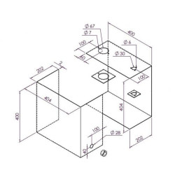 Protektoriniai plieniniai bakai 30 l KVT030