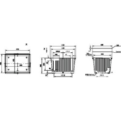 Aliuminio bakas NG 70 be dangtelio NG9070T