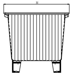Aliuminio bakas NG 70 be dangtelio NG9070T