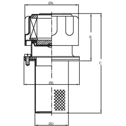 Užpildymo dangtelis 46 F L10 B 0-0-C65 TA46FL10B00C65
