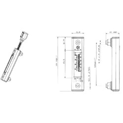 Alyvos lygio matuoklis su termometru P171920
