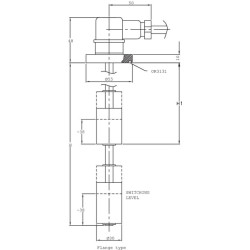 Lygio jungiklis 2 flanšas/flanšas 400 mm LENA4002FLF