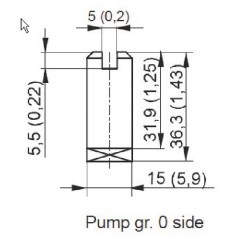 Variklio jungtis 800 W Gr.0.5 MPPDCMC805