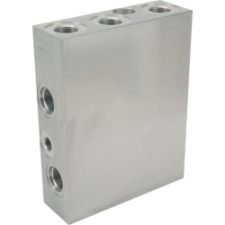 Aliuminio šovinių blokas (2011-T6), tuščias, anoduotas. CARTK060801