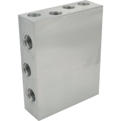 Aliuminio šovinių blokas (2011-T6), tuščias, anoduotas. CARTK060801