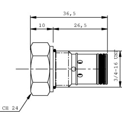 Atbulinis vožtuvas MPP su matavimo tašku MPPCVMP