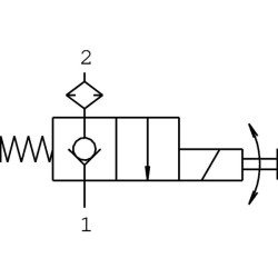 2 padėčių vožtuvas NC E/S MPPEVENC