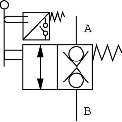 Vožtuvo 2 krypčių NC rankinis valdymas su m/s MPPMVNC