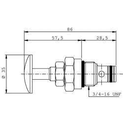 NC vožtuvas – rankinis MPPMVENC