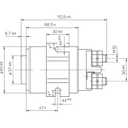 Nuolatinės srovės variklio relė - 24V - 300A MPPDCMR24VHD