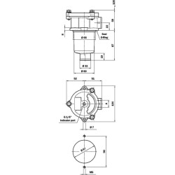 Filtro korpusas 1/2" BSP MPF90301