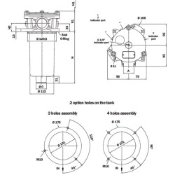 Grįžtamasis filtras MPF181/1-20-P10-MPF1811P10