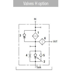 Grįžtamasis/Siurbimo filtras MRSX116-2-H MRSX1162HAG20A10S