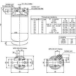 Siurbimo filtras MPS050SP10