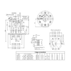 Siurbimo filtras SF2-503-A-F1-D-M25 3" SAE SF2503M25
