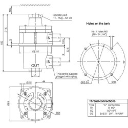 Siurbimo filtras 08-M25-T1 1/2 FAS025M25