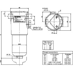 Preso filtras FHP065/2-B-08-A10 1/2 FHP0652A10