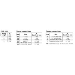 Slėginis filtras FMP320-2-A10 FMP3202A10N
